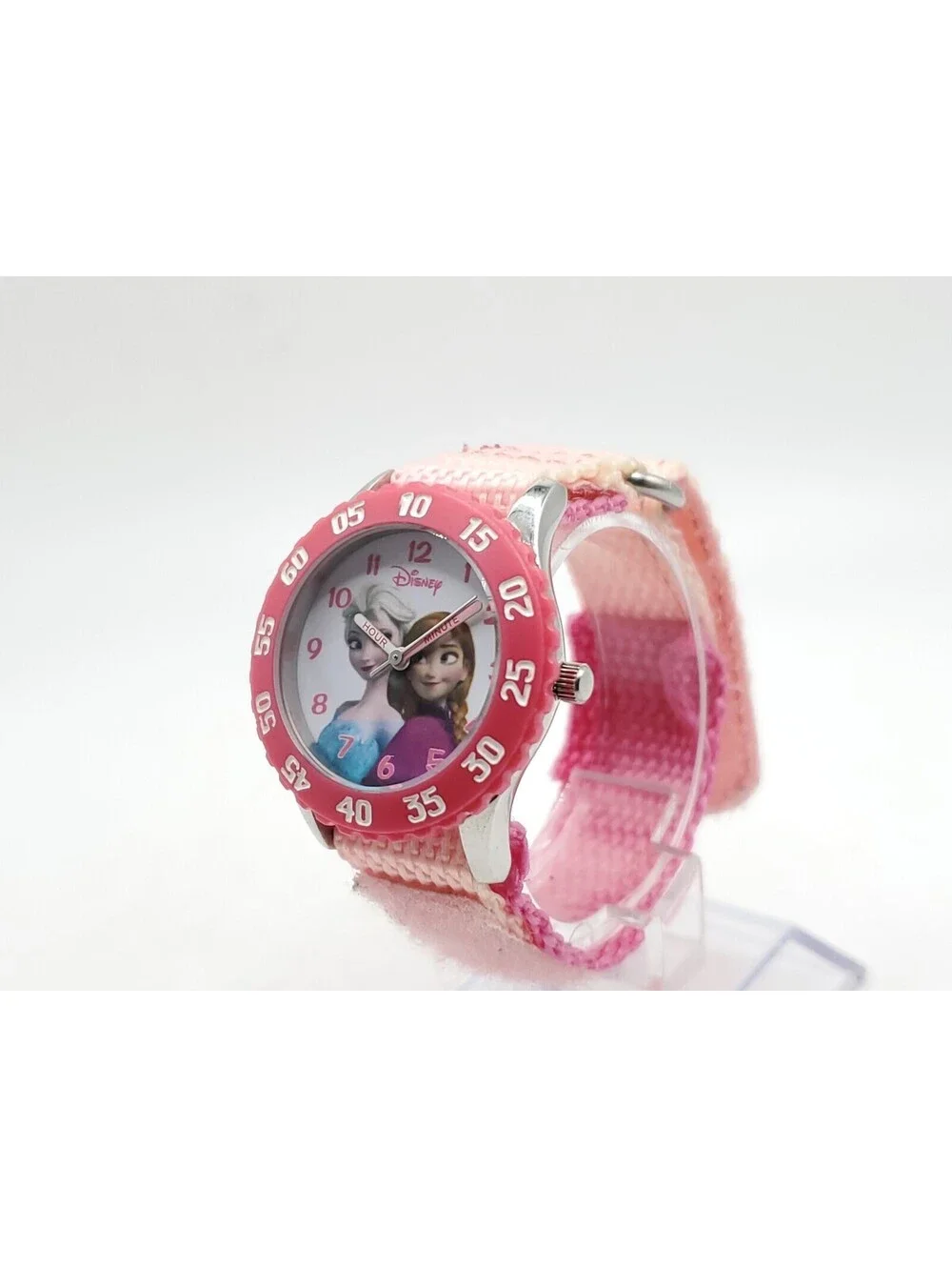 Disney Frozen Kids' Time Teacher Quartz Watch Nylon Strap- New Battery 30mm